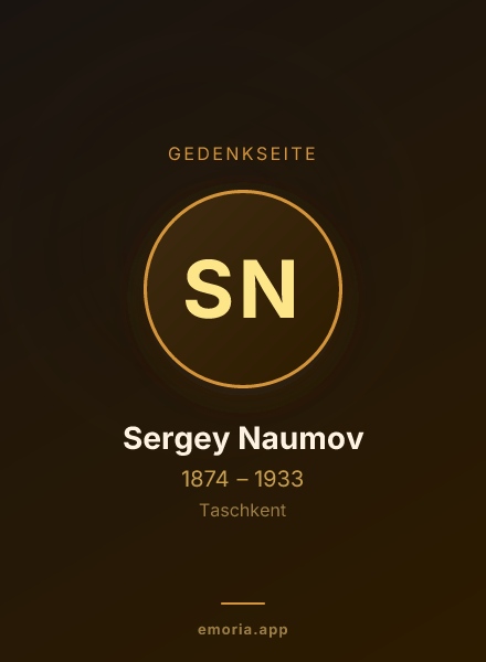 Gedenkportrait von Sergey Naumov