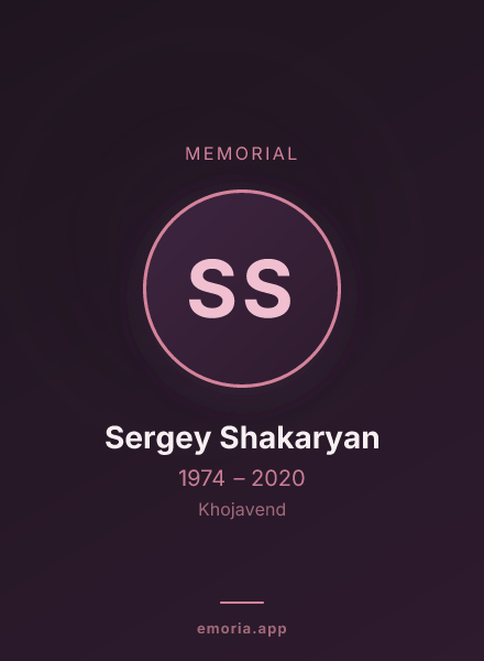 Memorial portrait of Sergey Shakaryan
