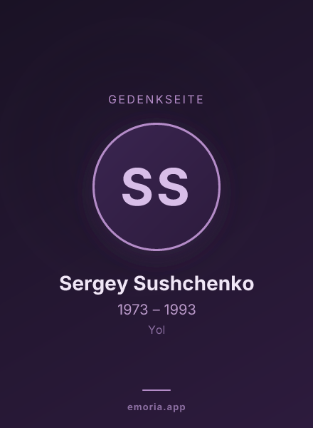 Gedenkportrait von Sergey Sushchenko