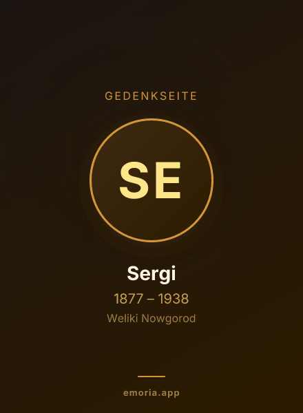 Gedenkportrait von Sergi