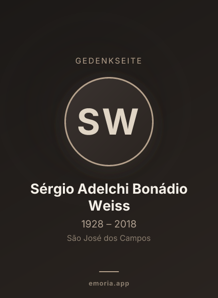 Gedenkportrait von Sérgio Adelchi Bonádio Weiss