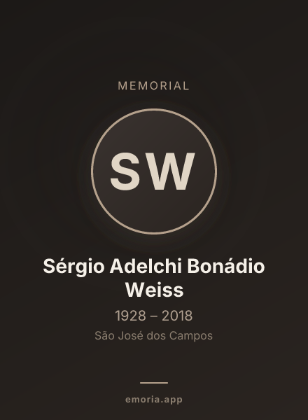 Memorial portrait of Sérgio Adelchi Bonádio Weiss