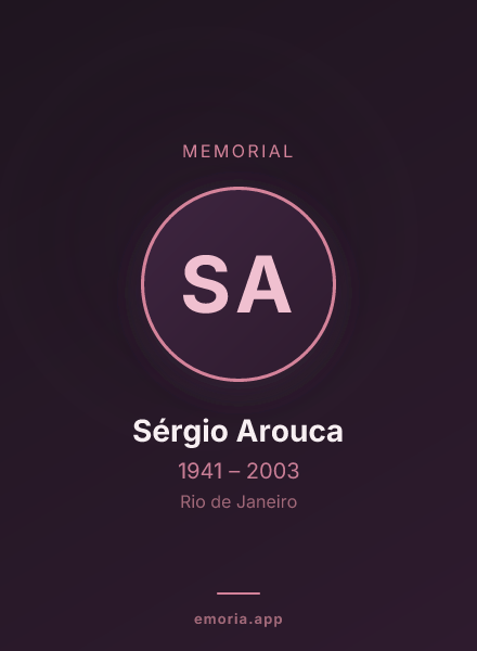 Memorial portrait of Sérgio Arouca