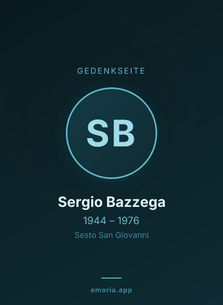 Gedenkportrait von Sergio Bazzega