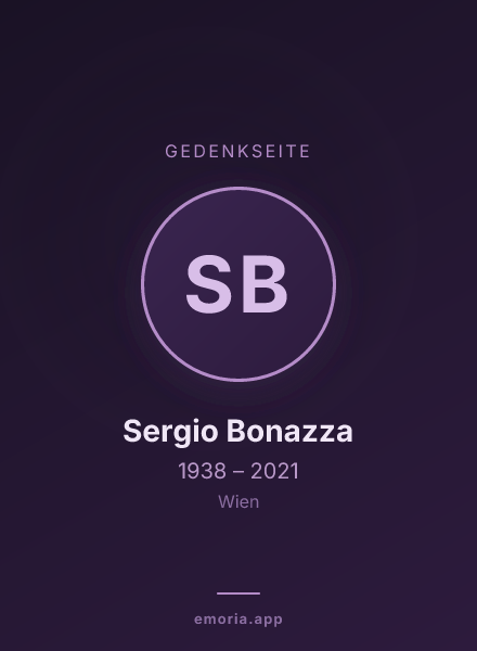 Gedenkportrait von Sergio Bonazza