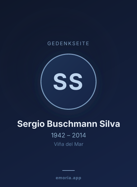 Gedenkportrait von Sergio Buschmann Silva