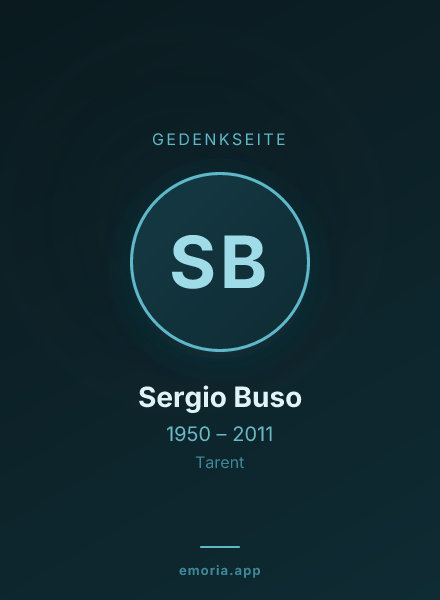 Gedenkportrait von Sergio Buso