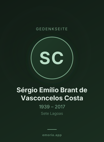 Gedenkportrait von Sérgio Emílio Brant de Vasconcelos Costa