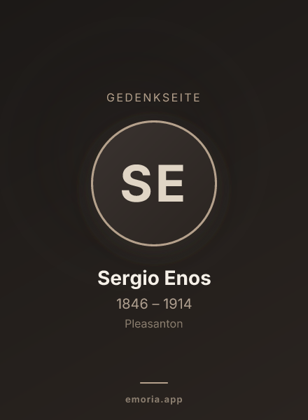 Gedenkportrait von Sergio Enos
