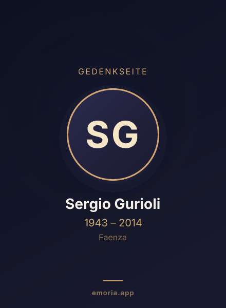 Gedenkportrait von Sergio Gurioli