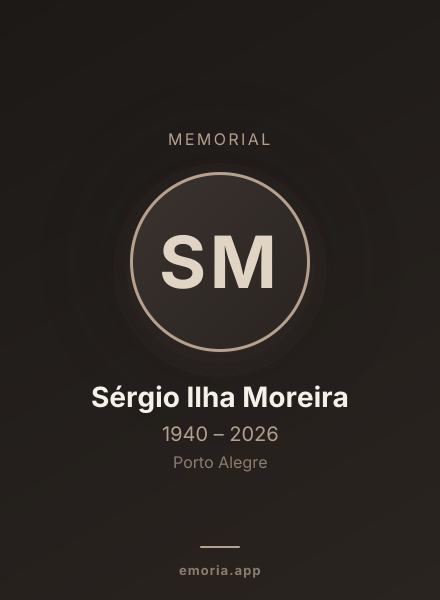 Memorial portrait of Sérgio Ilha Moreira