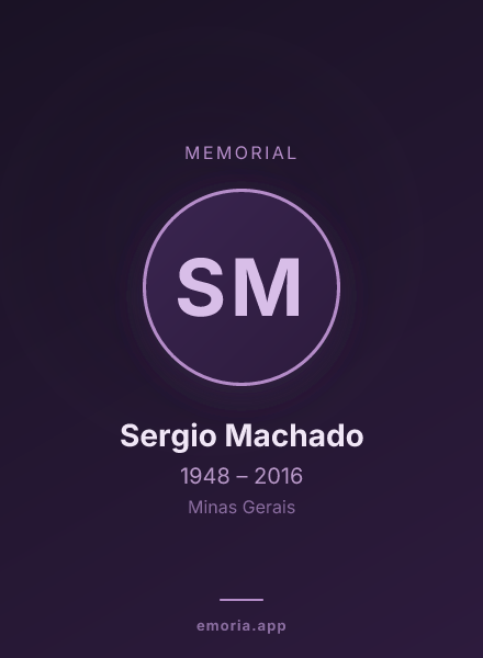 Memorial portrait of Sergio Machado