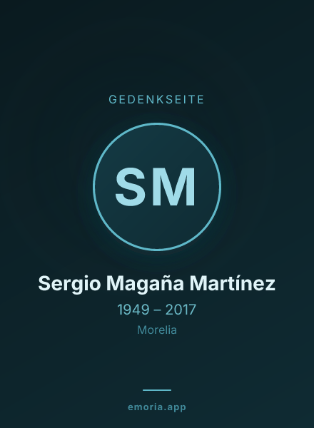 Gedenkportrait von Sergio Magaña Martínez