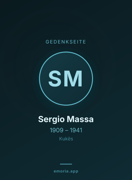 Gedenkportrait von Sergio Massa