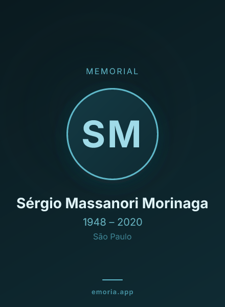 Memorial portrait of Sérgio Massanori Morinaga