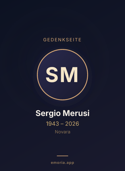 Gedenkportrait von Sergio Merusi