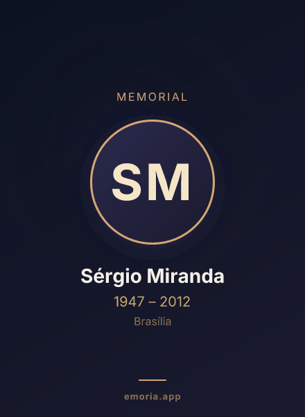 Memorial portrait of Sérgio Miranda