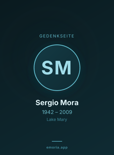 Gedenkportrait von Sergio Mora