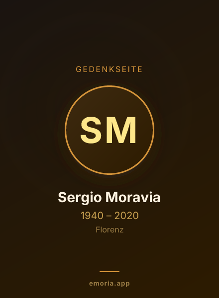 Gedenkportrait von Sergio Moravia