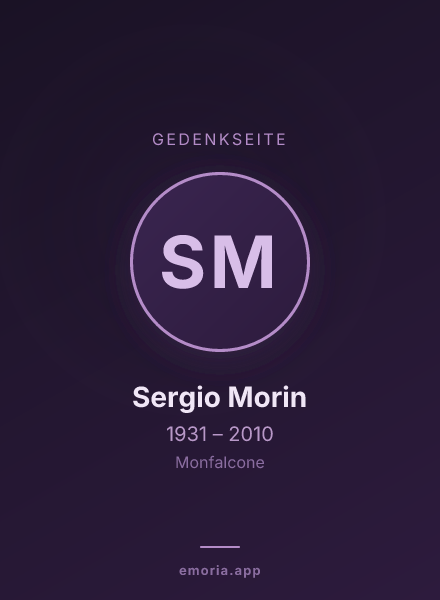 Gedenkportrait von Sergio Morin