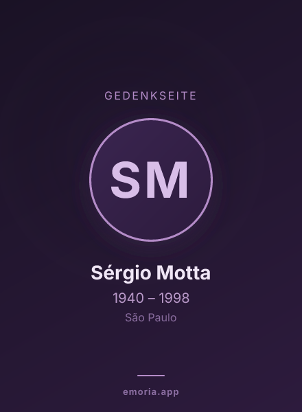 Gedenkportrait von Sérgio Motta