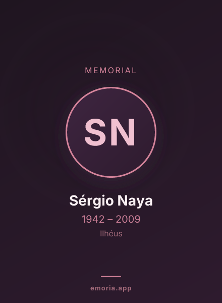 Memorial portrait of Sérgio Naya