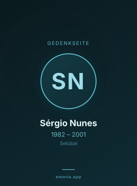 Gedenkportrait von Sérgio Nunes