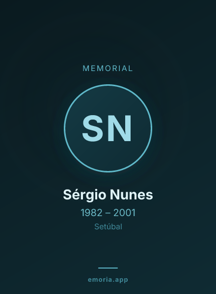 Memorial portrait of Sérgio Nunes