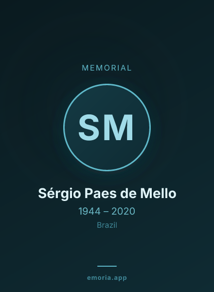 Memorial portrait of Sérgio Paes de Mello