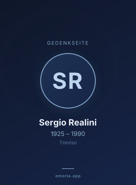 Gedenkportrait von Sergio Realini