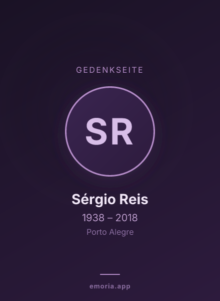 Gedenkportrait von Sérgio Reis