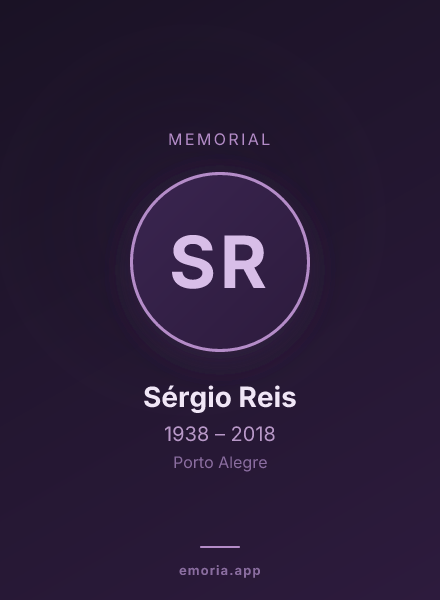 Memorial portrait of Sérgio Reis