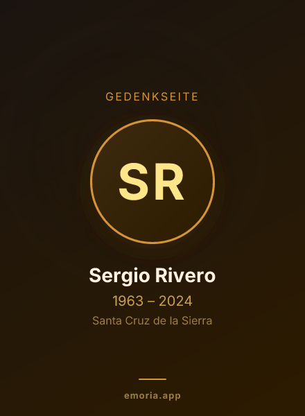 Gedenkportrait von Sergio Rivero