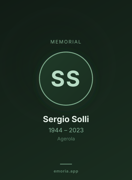 Memorial portrait of Sergio Solli
