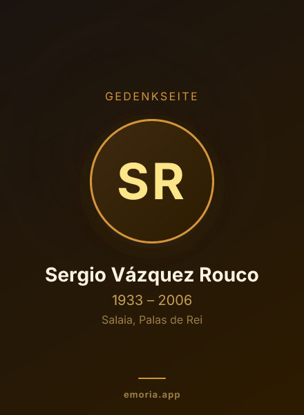 Gedenkportrait von Sergio Vázquez Rouco