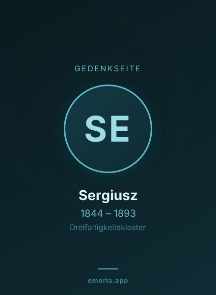 Gedenkportrait von Sergiusz