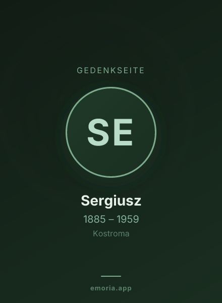 Gedenkportrait von Sergiusz