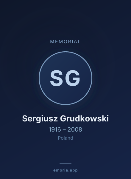 Memorial portrait of Sergiusz Grudkowski