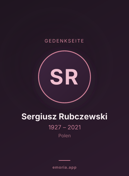 Gedenkportrait von Sergiusz Rubczewski