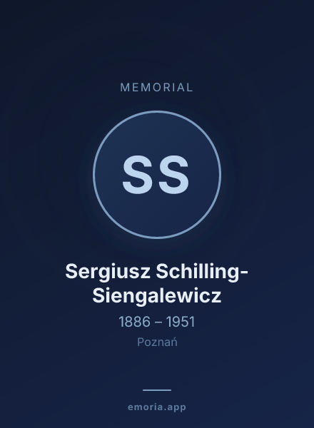 Memorial portrait of Sergiusz Schilling-Siengalewicz