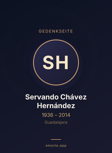 Gedenkportrait von Servando Chávez Hernández