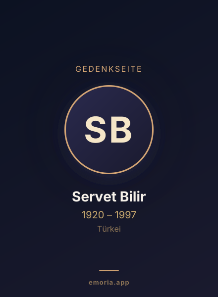 Gedenkportrait von Servet Bilir