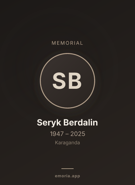 Memorial portrait of Seryk Berdalin