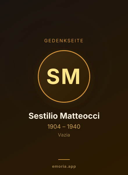 Gedenkportrait von Sestilio Matteocci