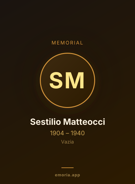 Memorial portrait of Sestilio Matteocci