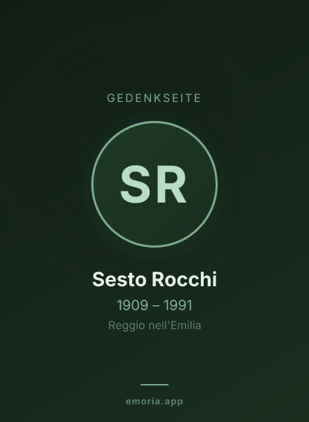 Gedenkportrait von Sesto Rocchi