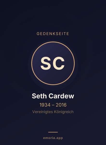 Gedenkportrait von Seth Cardew