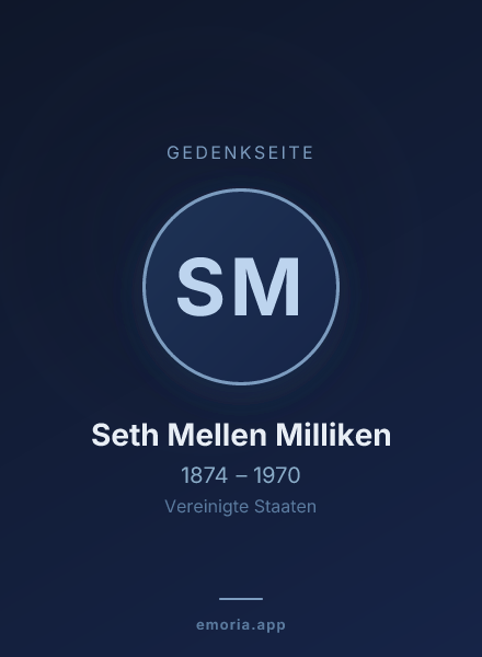 Gedenkportrait von Seth Mellen Milliken