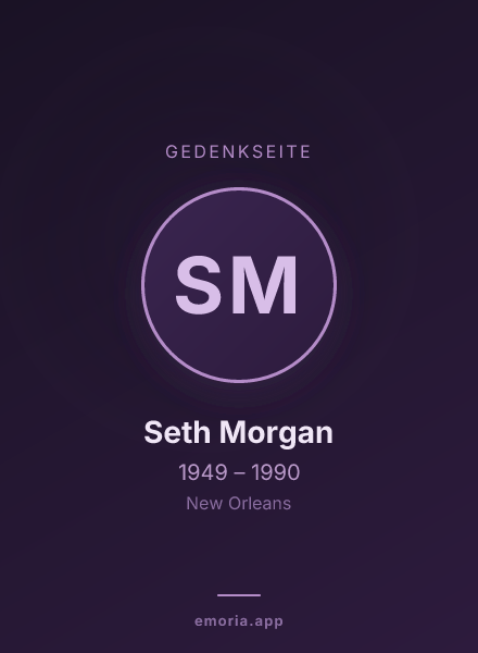 Gedenkportrait von Seth Morgan