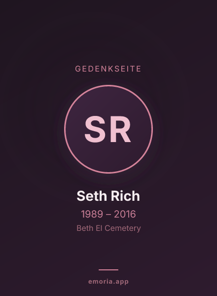 Gedenkportrait von Seth Rich